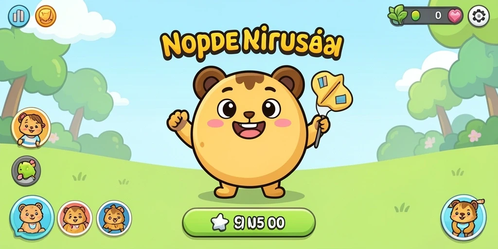 Tampilan awal game yang menarik perhatian.