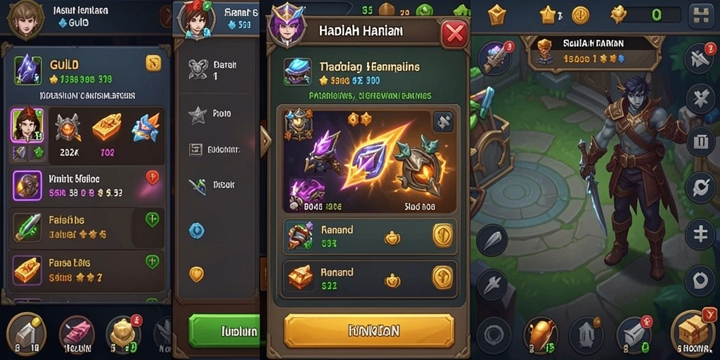Tampilan awal yang menarik dengan opsi permainan.
