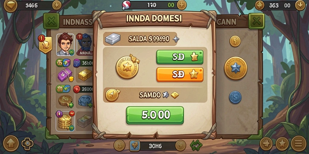 Screenshot aplikasi OCATOTO menunjukkan karakter dalam aksi.