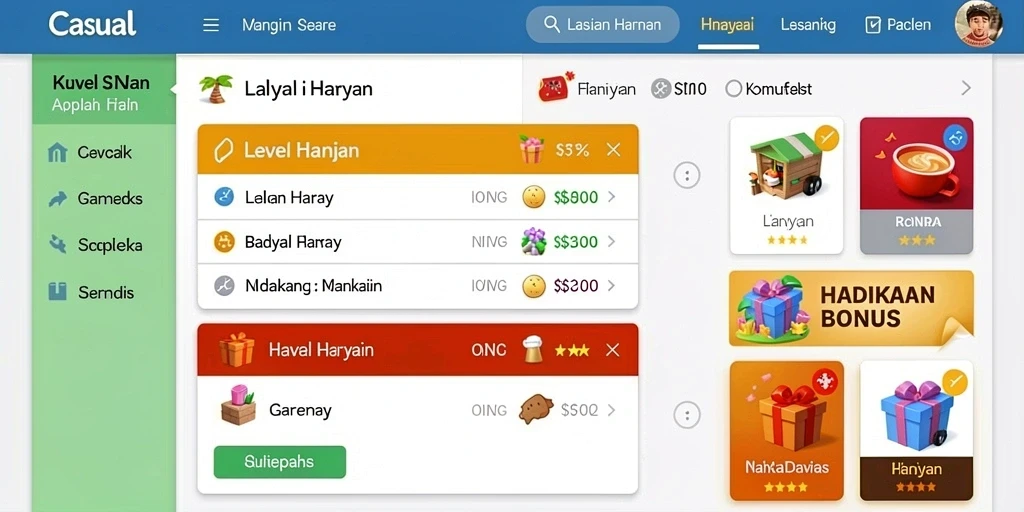 Tampilan grafis yang memukau dalam permainan.