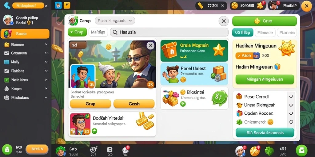 Screenshot menunjukkan grafik permainan yang menawan.