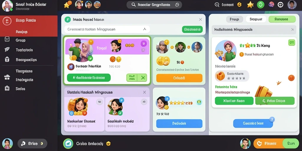 Tampilan antarmuka yang sederhana dan menarik.