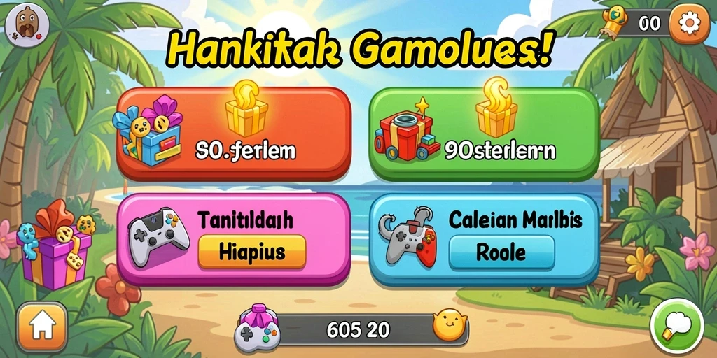 Tampilan awal game dengan grafis menawan.