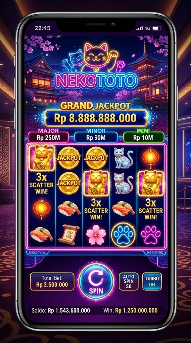 Cuplikan layar menu unduhan nekototo untuk perangkat Android